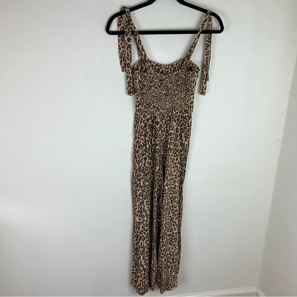 Anthropologie Faithfull The Brand Elsa Leopard Print Jumpsuit Size S / 4 - Picture 6 of 10